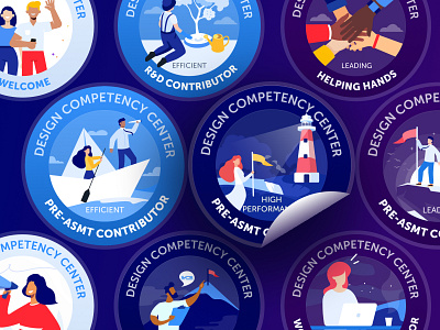 Design CC Badges 2d adobe illustrator badge design badges branding design figma graphic design illustration storytelling ui vector