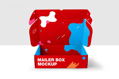 🌟Custom Mailer Boxes MockUp📦✨ branding graphic design logo