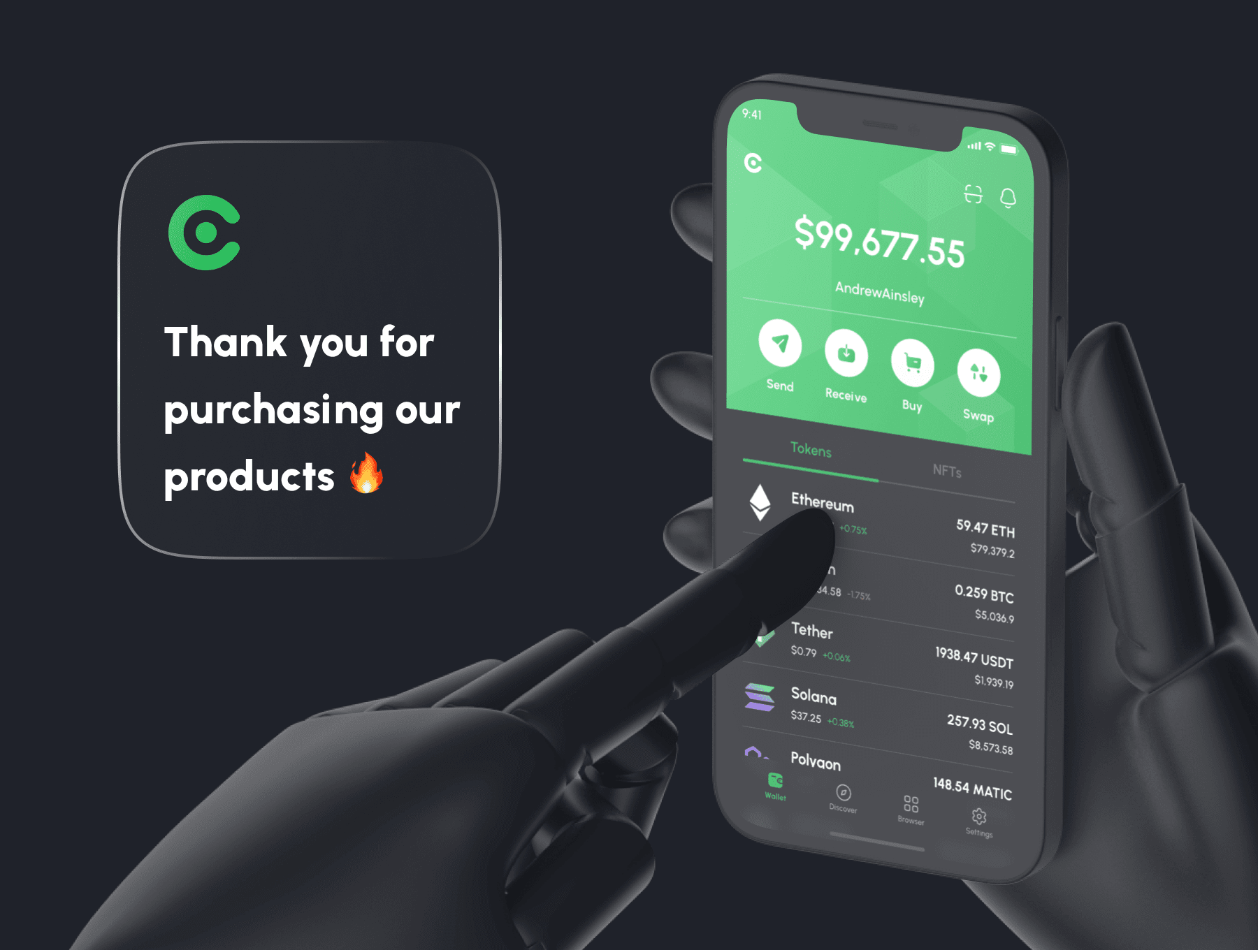 Crista - Crypto Wallet App UI Kit by Sobakhul Munir Siroj on Dribbble