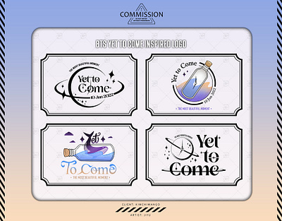 Bts "Yet to Come" Inspired Logo album army bangtan bottle brand bts clipart design doodle kpop logo song time whale yettocome