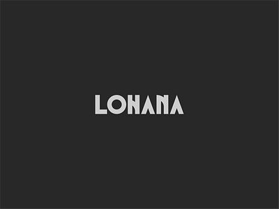 Lohana - clothing brand logo businesslogo clothinglogo creativelogo flatlogo iconlogo minimallogo wordmarklogo