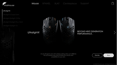 Finalmouse - Website Design branding ui ux website design