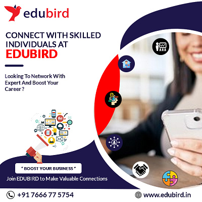 Connect With Skilled Individuals at Edubird! animation branding careerboost courses indianwedding jobs joinnow motion graphics newsupdates products professionaldevelopment professionalnetworking services