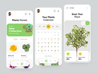 Plant Management App app app interface app ui design application design design ios management minimal mobile app mobile app design mobile applications design orix plant app product design sajon ui ux