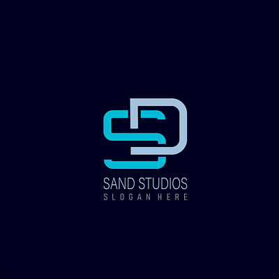This is a logo sand studios. 3d branding graphic design logo ui