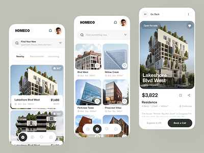 Homeco Real Estate App. android app designer app app design app interface app interface designer app ui design app ui designer application application design apps ui design ios mobile mobile app mobile app design mobile applications design mobile ui mobile ui designer real estate realestate