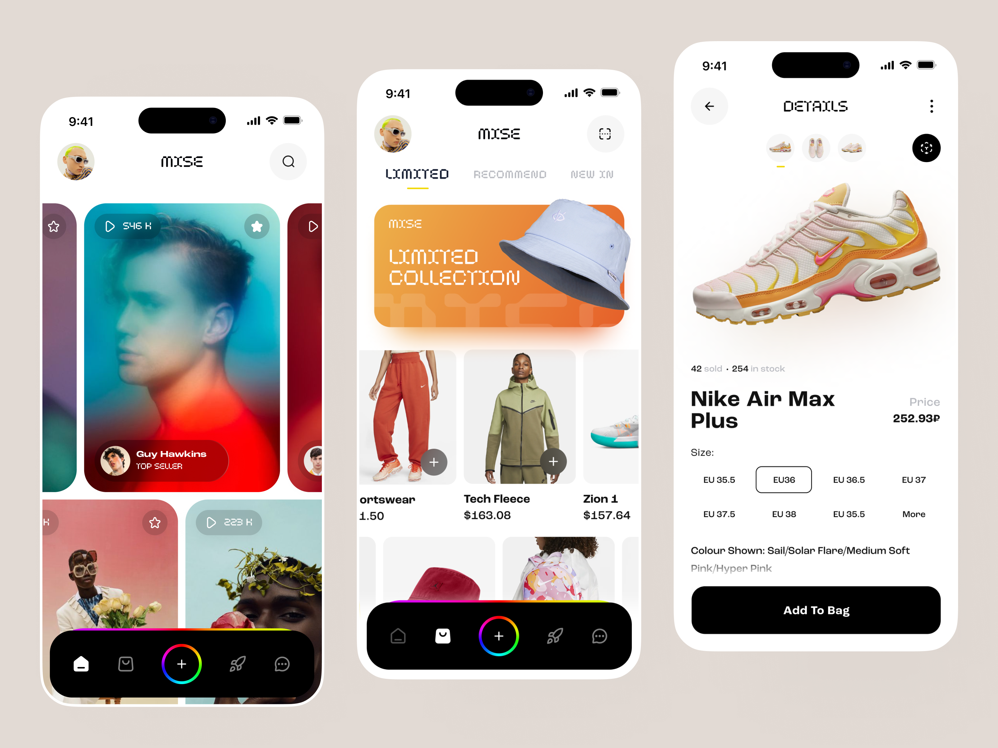 Mise E-Commerce 3d animation app behance branding case study design graphicdesign interface minimal mobile motion graphics product design sajon typography ui ui ux design ux visualdesign web