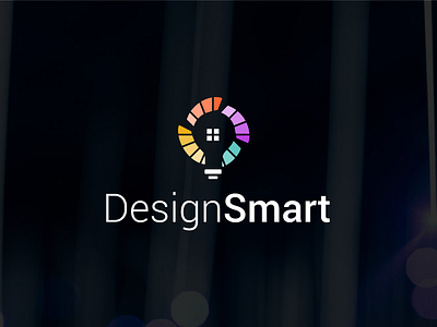 DesignSmart bulb creative icon ldesign logo minimal smart think