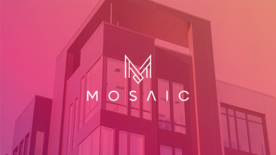 Mosaic Logo design. creative design icon letter m logo luxury m minimal