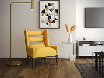 Orleans_Fabric_Chair_Lifestyle 3d 3dmodeling 3drendering 3dsmax architecture chair design furniture house interior lifestyle livingroom photoshop product productphotography v ray