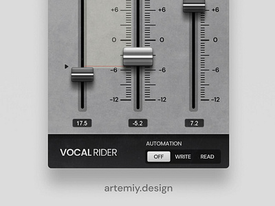 Vocal Rider Redesign design plugin ui design vst waves