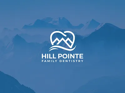 Hill Pointe Family Dentistry Logo brand identity clinic dental dentist design graphic design health logo design medical visual identity