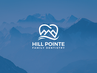 Hill Pointe Family Dentistry Logo brand identity clinic dental dentist design graphic design health logo design medical visual identity