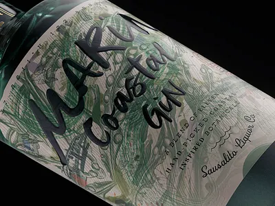 Marin Coastal Gin branding california design distillery gin graphic design illustration logo packaging packaging design print san francisco sausalito seaweed typography