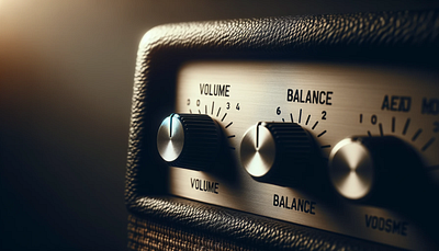 Striking the Balance: Amplifier Power vs. Speaker Capabilities amplifier audio design hifi illustration knob music