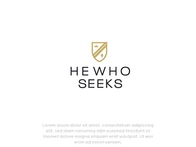 He Who Seeks Brand Identity Design creative design logo logo design luxury minimal