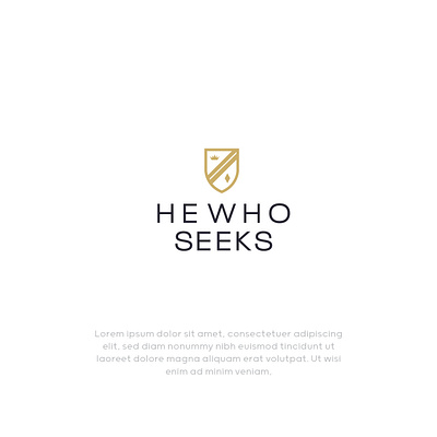 He Who Seeks Brand Identity Design creative design logo logo design luxury minimal