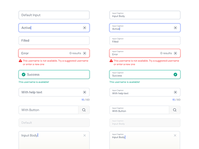 Design Guide: Text Inputs Crafted with UI UX Care active border disabled input error form ui guide inactive input input design input error input field ui input states success input text field design text field ui text field ux tutorial ui ui kit ux