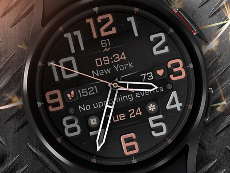 Big Numbers watch face by Monkey's Dream on Dribbble