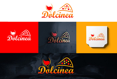 Dolcinea logo | Party branding | Pizza and Bar logo Branding bar bar logo branding dolcinea logo graphic design logo branding party branding pizza pizza and bar logo branding pizza logo