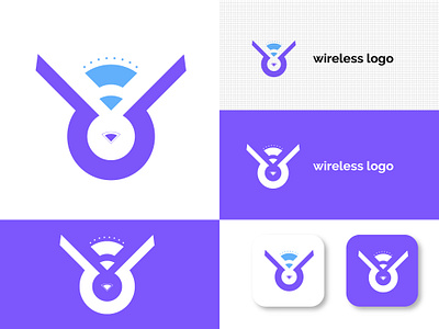WIRELESS LOGO DESIGN logo logo brand logo premium minimal logo