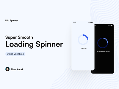 Smooth Loading Spinner app component design designer figma loading mobile spinner state system ui