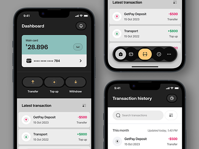 Finace: Mobile Banking E-Wallet App SaaS Design app design bank banking credit credit card e wallet ewallet finance finance app financial fintech fintech app mastercard mbanking mobile app mobile banking money transaction visa wallet