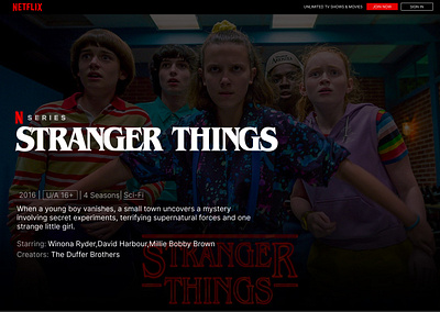 Day -1 : Netflix landing page re-design