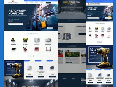 Reimagining an Industrial Equipment Ecommerce Site modern visual hierarchy