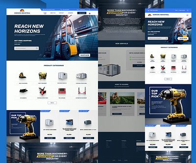 Reimagining an Industrial Equipment Ecommerce Site modern visual hierarchy