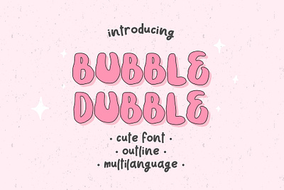 BubbleDubble art bundle calligraphy child cute design fancy font sale script ui