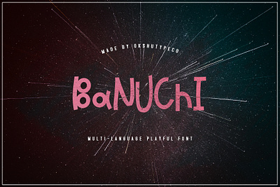 https://creativemarket.com/OKSHUTYPECO/42213885-Banuchi animation art bundle calligraphy child cute design font fontstyle illustration new sale script
