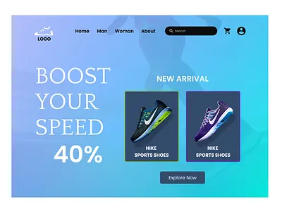 Daily UI #003: Landing Page ui