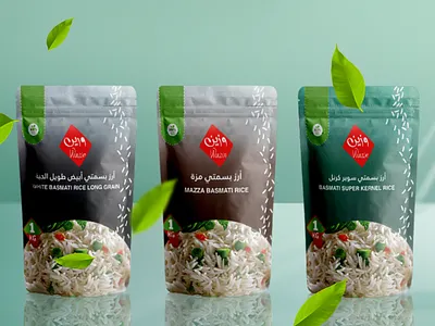 Basmati Rice Packagign and label design basmati design food label graphic design illustration label design packaging design pouch design pouch label product label design rice rice packaging