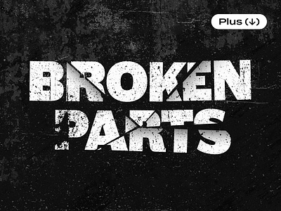 Broken Parts Text Effect broken cracked damaged deformation destroyed distressed download effect fractured grunge messy paint pixelbuddha psd shattered template text wall