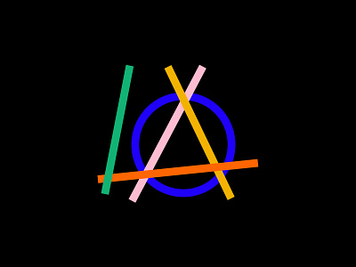 L'Anarchija anarchy branding color czech festival la logo merch punk simple vector