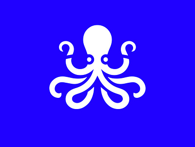 OCTOPUS animal blue branding design fish graphic design icon identity illustration logo ocean octopus sea ui vector