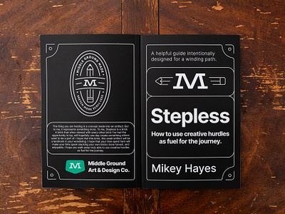 Stepless Book Cover Design book book cover book design coffee cover middle ground made mikey typography