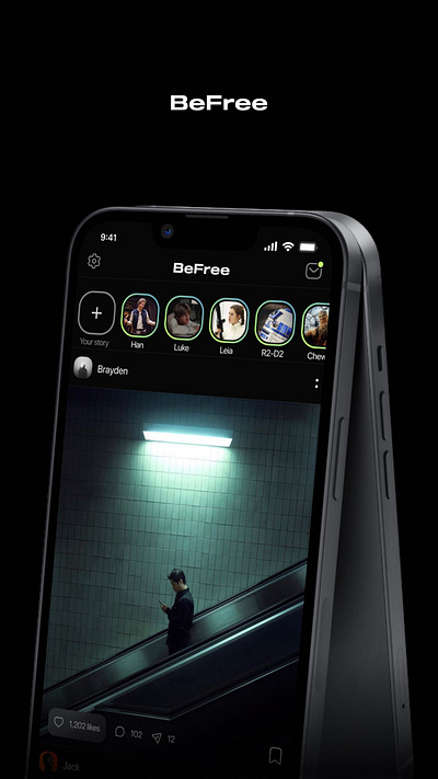 BeFree App Concept ui