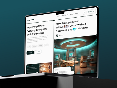 Clinic website bookappointmen clean clinic doctor figma hospital therapy ui ux website