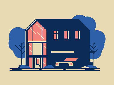 New Home design graphic design home house icon illustration line logo minimal retro simple ui