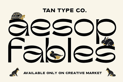 TAN - AESOP art deco art deco font display font display sans display type modern font modern typography vintage font vintage logo