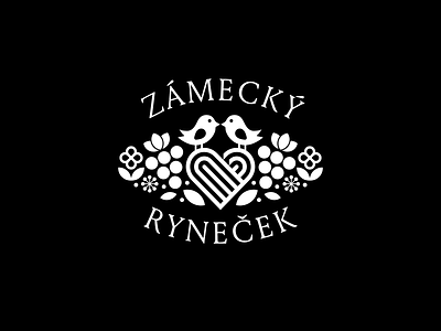 Zamecky rynecek branding design festival folklor logo simple typography vector wine