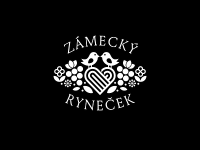 Zamecky rynecek branding design festival folklor logo simple typography vector wine