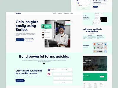 SAAS Landing Page design landing page minimal ui uxui
