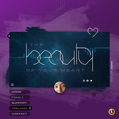 The beauty of your heart branding design graphic design typography web design