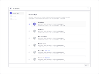 Cycode Workflows applicationsecurity productdesign ui uxui