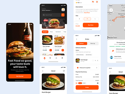 Fast food app design appdesign branding design graphic design ui uiux uiux design web design