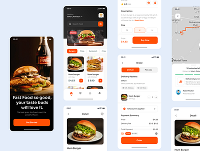 Fast food app design by Adeel khalid on Dribbble