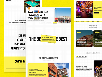 Amarillo, Texas Guide Web Design city design travel site web design webflow